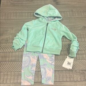 Hurley Mint Green Hoodie and Leggings Set